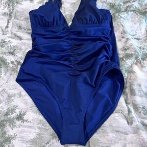 NWT Tommy Bahama Island Sculpt Swimsuit in Deep Blue